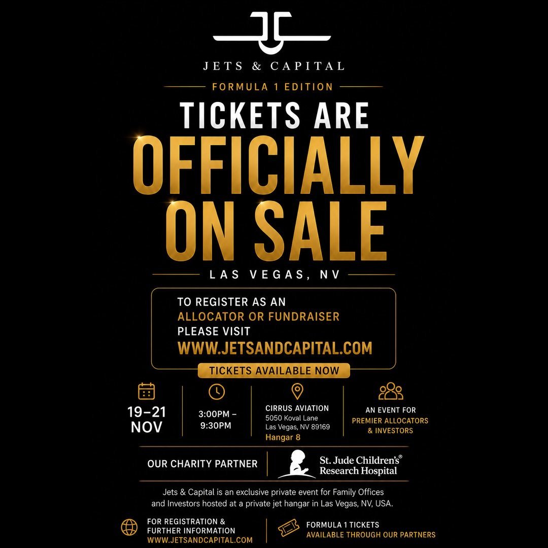 Jets & Capital: Formula 1 Las Vegas Edition